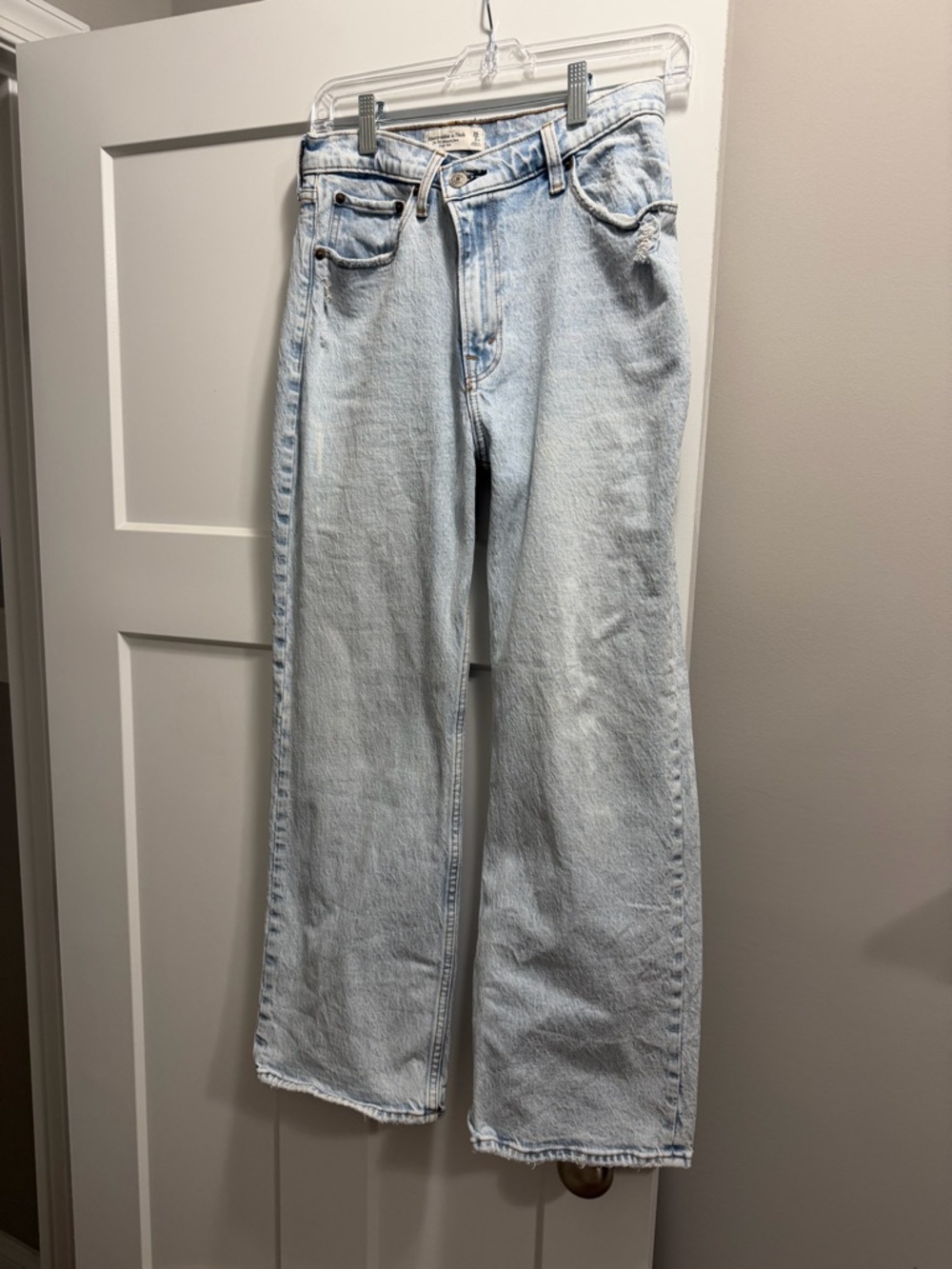 Abercrombie & Fitch Light Blue Wide Leg Jeans
